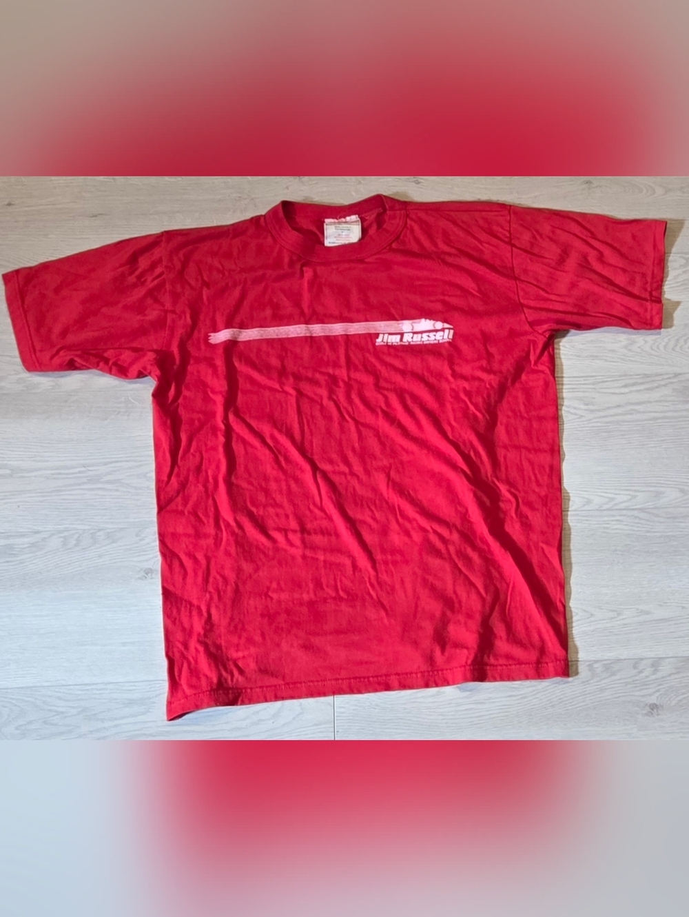 Vintage Jim Russell Racing Drivers School Red Graphic Tee